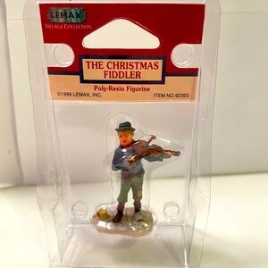 Lemax The Christmas Fiddler Poly-Resin Figurine Circa 1999 Christmas Village